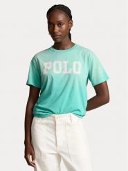 Polo Ralph Lauren T-Shirt 211935591003 Zielony Regular Fit. Zielone t-shirty Polo Ralph Lauren, s, bez wzorów, z bawełny, bez kołnierzyka, bez ramiączek. Za 199.99 zł.