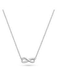 S.Oliver Srebrny naszyjnik z zawieszką - dł. 45 cm rozmiar: onesize. Szare naszyjniki S.Oliver, z materiału, z cyrkonią, srebrne. Za 121.99 zł.