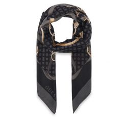 Chusta Guess. Czarne chusty Guess, z aplikacjami. Za 154.99 zł.