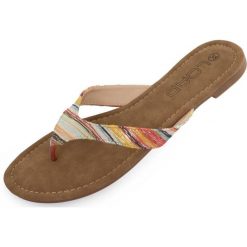 Damskie klapki Loap Herba Brown. Czarne klapki LOOP, bez wzorów, bez obcasa, bez zapięcia. Za 159.99 zł.