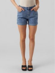 Vero Moda Szorty jeansowe Zuri 10279493 Niebieski Regular Fit. Niebieskie szorty Vero Moda, bez wzorów, z bawełny. Za 79.99 zł.