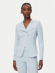 Rinascimento Marynarka CFC0127901003 Błękitny Slim Fit. Niebieskie marynarki i żakiety Rinascimento, xl, bez wzorów, z syntetyku, bez ramiączek. Za 579.99 zł.