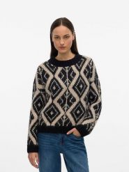 Vero Moda Sweter w kolorze czarnym rozmiar: M. Czarne swetry Vero Moda, m, bez wzorów, z wełny, bez ramiączek. Za 113.36 zł.