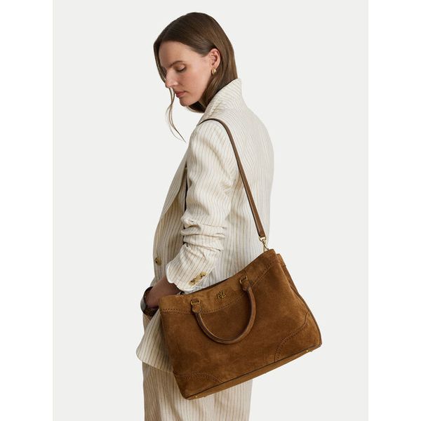 Torebka LAUREN RALPH LAUREN. Brązowe listonoszki Lauren Ralph Lauren, bez wzorów, bez dodatków. Za 1,978.99 zł.