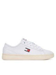 Tommy Jeans Tenisówki Tjw Lightweight Court EN0EN02875 Biały. Białe trampki Tommy Jeans, bez wzorów, z jeansu, bez zapięcia. Za 259.99 zł.