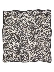 Becksöndergaard Jedwabna chusta "Zerona" w kolorze kremowo-czarnym - 100 x 100 cm rozmiar: onesize. Brązowe chusty Becksöndergaard, bez wzorów, z jedwabiu. Za 165.71 zł.