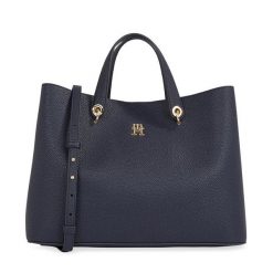 Torebka Tommy Hilfiger. Niebieskie torebki klasyczne Tommy Hilfiger, bez wzorów, klasyczne, bez dodatków. Za 899.99 zł.