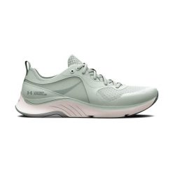 Buty treningowe damskie Under Armour Hovr Omnia. Zielone buty treningowe Under Armour, bez wzorów, bez zapięcia. Za 219.99 zł.