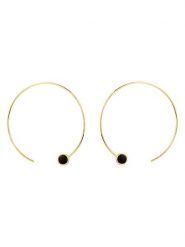 OR Carats Złote kolczyki-półkreole z onyksem rozmiar: onesize. Czarne kolczyki OR Carats, z onyksem, złote. Za 869.99 zł.