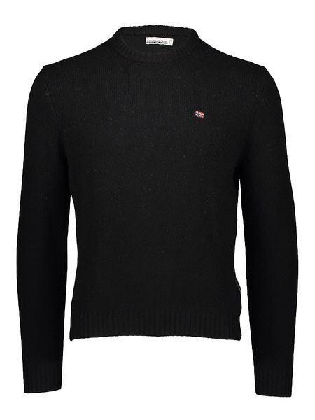 Napapijri Sweter w kolorze czarnym rozmiar: S. Czarne swetry Napapijri, s, bez wzorów, bez ramiączek. Za 237.73 zł.