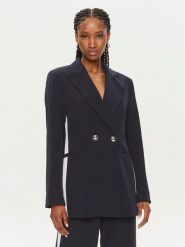 Maryley Marynarka 24EB212/04BL Granatowy Regular Fit. Niebieskie marynarki i żakiety Maryley, s, bez wzorów, z syntetyku, bez ramiączek. Za 329.99 zł.