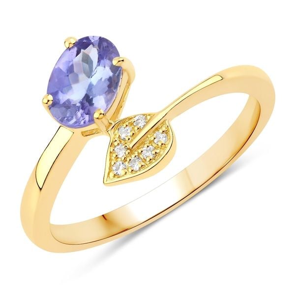 Rafaela Donata Pierścionek Srebro wysokiej próby Żółte złoto Pierścionki 1 ct Damski. Żółte pierścionki Rafaela Donata, z tanzanitem, pozłacane. Za 609.99 zł.