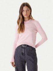 Calvin Klein Sweter LV044D370G Różowy Regular Fit. Czerwone swetry Calvin Klein, m, bez wzorów, z syntetyku, bez ramiączek. Za 299.99 zł.