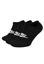 SKARPETY Nike Sportswear Everyday Essential No Show Socks 3P. Czarne skarpetki Nike, bez wzorów, z bawełny. Za 190.00 zł.