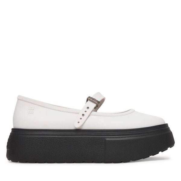 Baleriny Melissa. Białe baleriny Melissa, bez wzorów, bez obcasa, bez zapięcia. Za 498.99 zł.