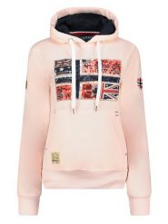 Geographical Norway Bluza "Gpepe2" w kolorze jasnoróżowym rozmiar: L. Różowe bluzy Geographical Norway, l, bez wzorów, bez ramiączek, z kapturem. Za 110.29 zł.