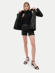 Gap Szorty jeansowe 570596-03 Czarny Regular Fit. Czarne szorty GAP, bez wzorów, z bawełny. Za 79.99 zł.