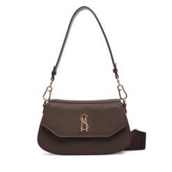 Torebka Steve Madden. Brązowe torebki klasyczne Steve Madden, bez wzorów, klasyczne, bez dodatków. Za 429.99 zł.