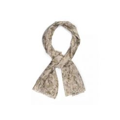 Szal maskujący z siatki MESH 155x48 cm. Brązowe szaliki i kominy CAMOUFLAGE, bez wzorów, z meshu. Za 27.99 zł.