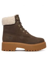 Timberland Trzewiki TB0A2PU6W011 Brązowy. Brązowe botki Timberland, bez wzorów, ze skóry, bez obcasa, na płaskiej podeszwie, bez zapięcia. Za 819.99 zł.