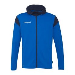 Bluza dresowa z kapturem Uhlsport Squad 27. Niebieskie bluzy Uhlsport, xl, bez wzorów, z dresówki, z kapturem, do piłki nożnej. Za 217.50 zł.