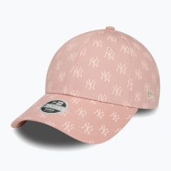 Czapka z daszkiem damska New Era Monogram 9Forty New York Yankees. Czerwone czapki z daszkiem New Era, bez wzorów, sportowe. W wyprzedaży za 173.10 zł.