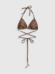 4F Góra od bikini damska - brązowa XS. Brązowe bikini 4f, bez wzorów. Za 59.99 zł.