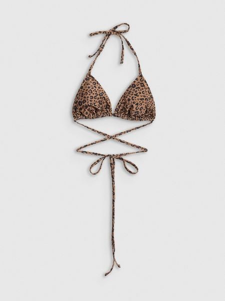 4F Góra od bikini damska - brązowa XS. Brązowe bikini 4f, bez wzorów, eleganckie. Za 59.99 zł.