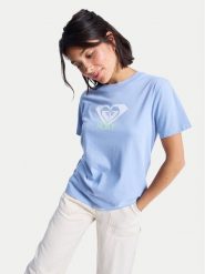 Roxy T-Shirt Ocean Road Art ERJZT06015 Błękitny Regular Fit. Niebieskie t-shirty Roxy, s, bez wzorów, z bawełny, bez kołnierzyka, bez ramiączek. Za 89.99 zł.