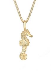 Elli Damski wisiorek konik morski ze srebra próby 925 Sterling Silver o długości 45 cm Naszyjniki 1 ct. Szare naszyjniki Elli, z materiału, srebrne. Za 283.89 zł.