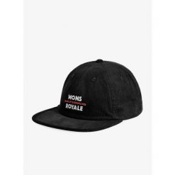 Czapka z daszkiem Mons Royale Corduroy Roam Cap - black. Czarne czapki z daszkiem Mons Royale, bez wzorów. Za 96.99 zł.