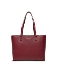 Nine West Torebka CEO-Midtown Maven-LX9844 Bordowy. Czerwone torebki klasyczne Nine West, bez wzorów, z materiału, bez dodatków. Za 299.99 zł.