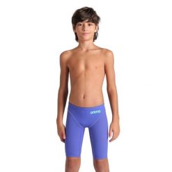 Strój Startowy Arena Powerskin Impulso Jammer junior. Fioletowe kombinezony Arena, l, bez wzorów, młodzieżowe, bez kołnierzyka, bez ramiączek. Za 399.99 zł.