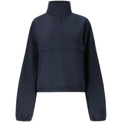Kurtka polarowa damska z półzamkiem Athlecia Carley. Niebieskie kurtki Athlecia, bez wzorów, z polaru, bez kaptura. Za 315.00 zł.