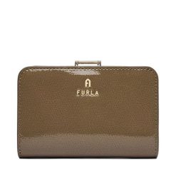Portfel Furla. Brązowe portfele Furla, bez wzorów. Za 719.99 zł.