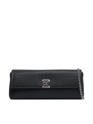 Calvin Klein Torebka Emblem Hw Pebble Clutch LV04F3740G Czarny. Czarne kopertówki Calvin Klein, bez wzorów, ze skóry, wizytowe, bez dodatków. Za 489.99 zł.