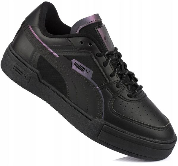 Damskie buty sportowe czarne PUMA CA PRO TECH LS. Czarne buty treningowe Puma, z aplikacjami, z materiału, bez zapięcia, trekkingowe. Za 179.00 zł.