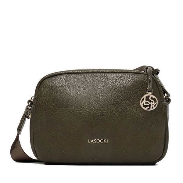 Torebka Lasocki. Zielone listonoszki Lasocki, bez wzorów, bez dodatków. Za 169.99 zł.