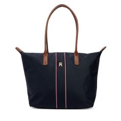 Torebka Tommy Hilfiger. Niebieskie shopper bag Tommy Hilfiger, bez wzorów, bez dodatków. Za 449.99 zł.