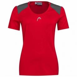 T-Shirt damski CLUB 22 Tech. Czerwone t-shirty sportowe Head, l, bez wzorów, z materiału, bez ramiączek, na fitness i siłownię. Za 184.00 zł.