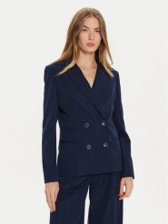 TWINSET Marynarka 242TP2150 Granatowy Regular Fit. Niebieskie marynarki i żakiety Twinset, bez wzorów, z syntetyku, bez ramiączek. Za 759.99 zł.
