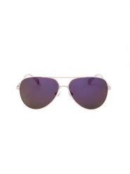 Polaroid Okulary przeciwsłoneczne unisex w kolorze biało-fioletowym rozmiar: 60. Białe okulary przeciwsłoneczne Polaroid, bez wzorów, z tworzywa sztucznego, metalowe. Za 179.95 zł.