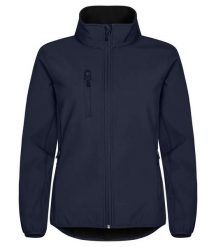 Clique Classic Softshell Kurtka Damska - 3-warstwowa, 96% poliester z recyklingu. Niebieskie kurtki CLIQUE, xs, bez wzorów, z poliesteru, bez kaptura, do jazdy konnej. Za 265.87 zł.