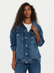 Tommy Jeans Kurtka jeansowa Daisy DW0DW19745 Granatowy Oversize. Niebieskie kurtki Tommy Jeans, m, bez wzorów, z bawełny, bez kaptura. Za 439.99 zł.