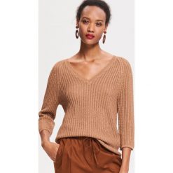 Sweter z rękawami 3/4 - Beżowy. Swetry marki Reserved. Za 99.99 zł.