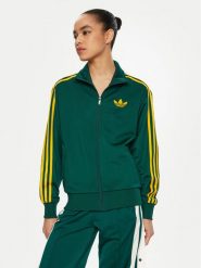 Adidas Bluza adicolor Classic Firebird JP2299 Zielony Loose Fit. Zielone bluzy adidas, m, bez wzorów, z syntetyku, bez kaptura. Za 279.99 zł.