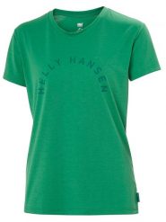 Helly Hansen Koszulka funkcyjna "Skog Graphic Tee" w kolorze zielonym rozmiar: S. Zielone t-shirty sportowe Helly Hansen, s, bez wzorów, bez ramiączek, outdoorowe. Za 92.64 zł.