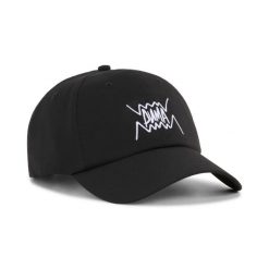 Puma Czapka Basketball Dad 02617601. Czarne czapki z daszkiem Puma, bez wzorów, z materiału, eleganckie. Za 73.99 zł.