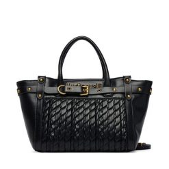 Torebka Just Cavalli. Czarne torebki klasyczne Just Cavalli, bez wzorów, klasyczne, bez dodatków. Za 829.99 zł.