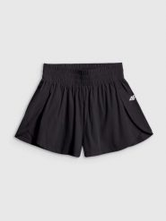 Spodenki szorty damskie treningowe szybkoschnące czarne 4F Czarny XL. Czarne szorty sportowe 4f, bez wzorów, z elastanu. Za 149.99 zł.